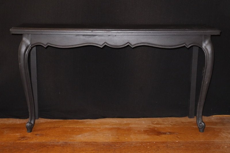 Side table queen ann gerestyled met zwarte krijtverf, Antiek en Kunst, Antiek | Meubels | Tafels, Ophalen