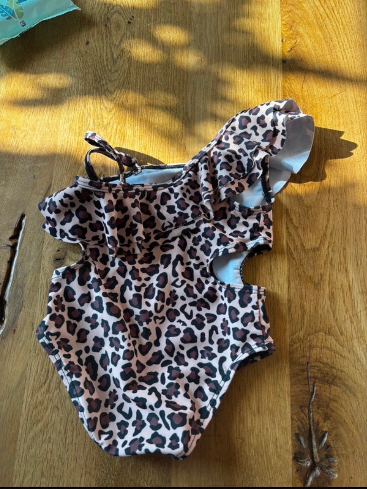 Leopard print badpakje voor meisjes 6-9 maanden, Meisje, Badpak, Overige maten, Ophalen of Verzenden