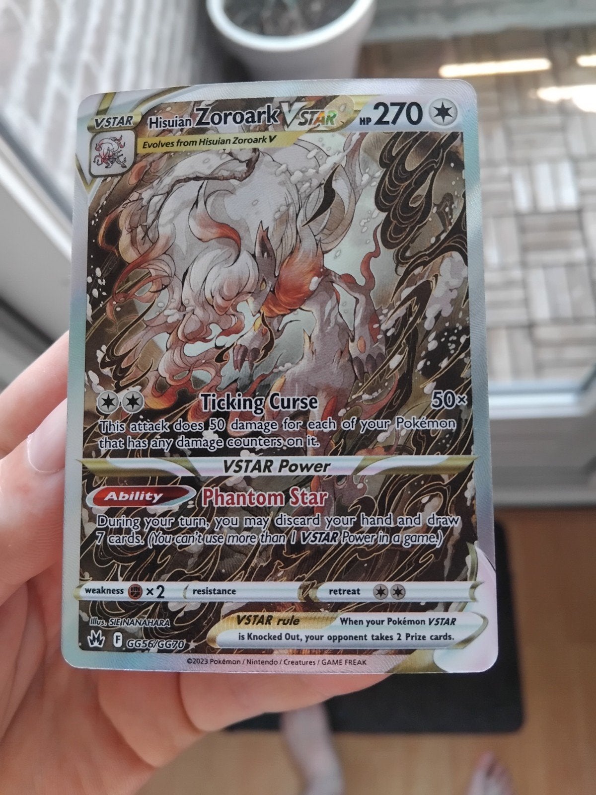 Pokémon Crown Zenith GG56 Hisuian Zoroark VSTAR, Ophalen of Verzenden