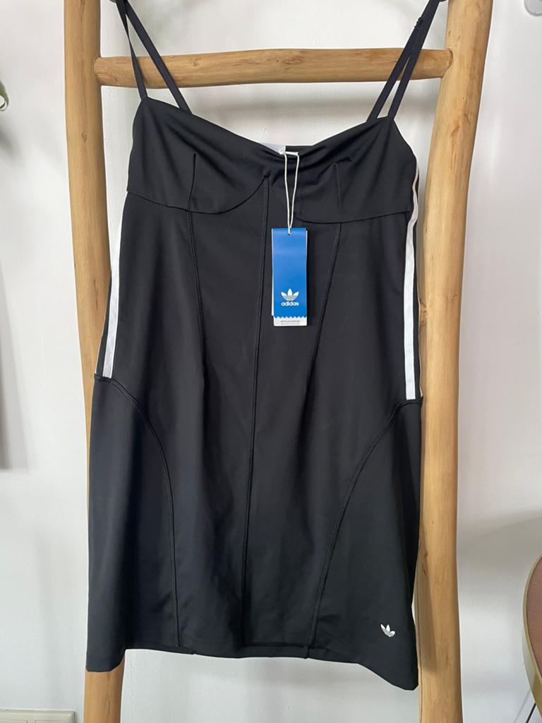 Adidas Originals Corset Dress zwart met 3 stripes – nieuw, Kleding | Dames, Jurken, Maat 38/40 (M), Zwart, Nieuw, Ophalen of Verzenden