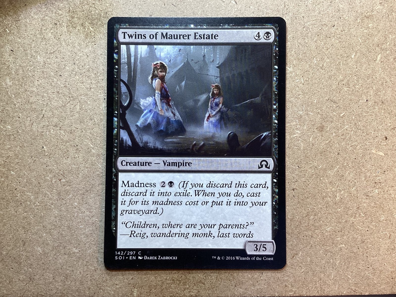 1x Twins of Maurer Estate [142/297] (Near Mint), Ophalen of Verzenden, Zo goed als nieuw, Losse kaart