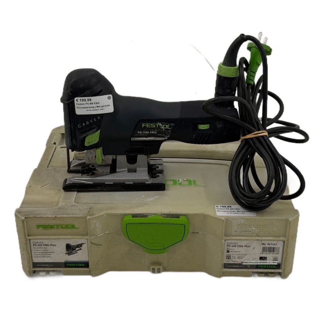Festool PS 400 EBQ Decoupeerzaag | Met garantie, Toulonselaan 72, Ophalen of Verzenden, Zo goed als nieuw, 30 tot 70 mm