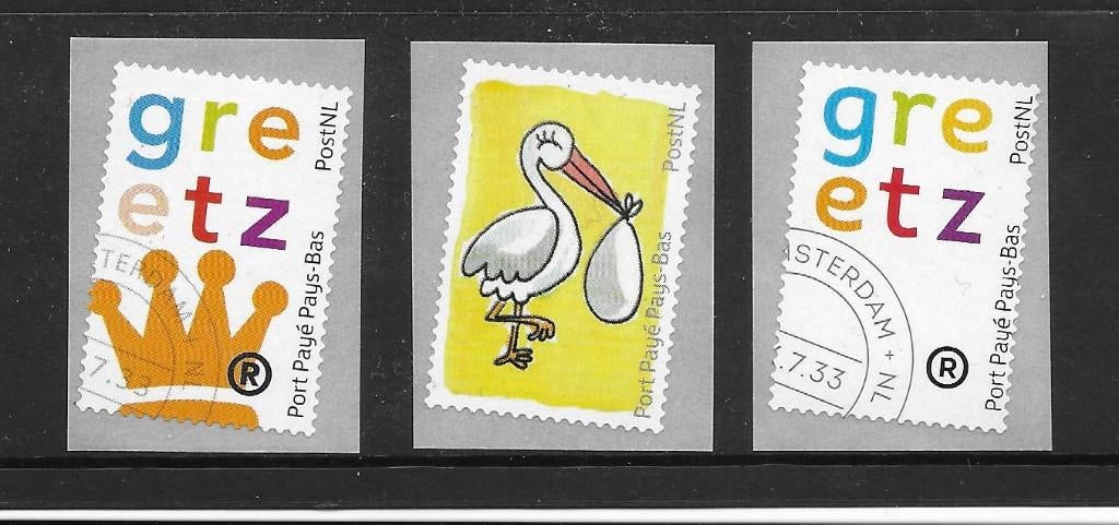 Set Port Betaald zegels BZ41abc. Kroning, Geboorte en Greetz, Ophalen of Verzenden, Na 1940, Postfris