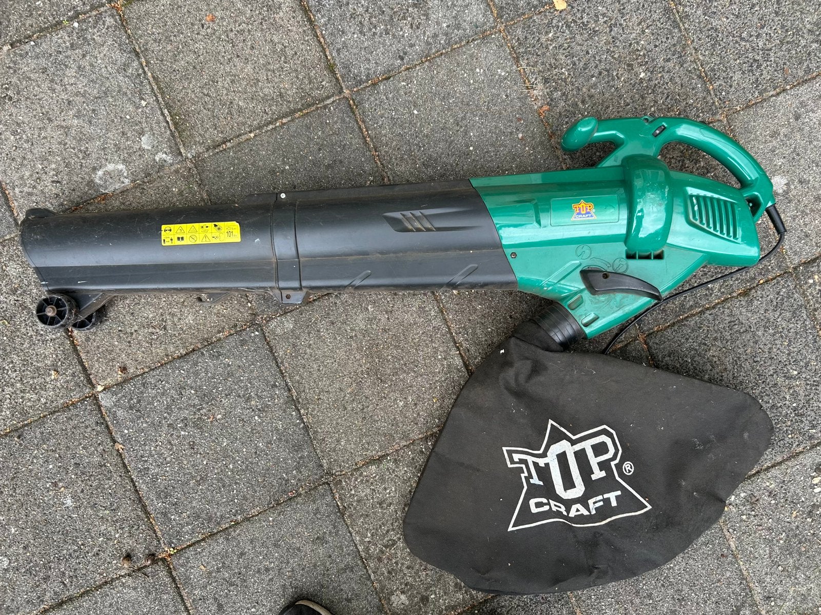 Top Craft Bladblazer / Bladzuiger TBV-2500/2010NL, Ophalen, Gebruikt, Handgedragen, Met opvangzak