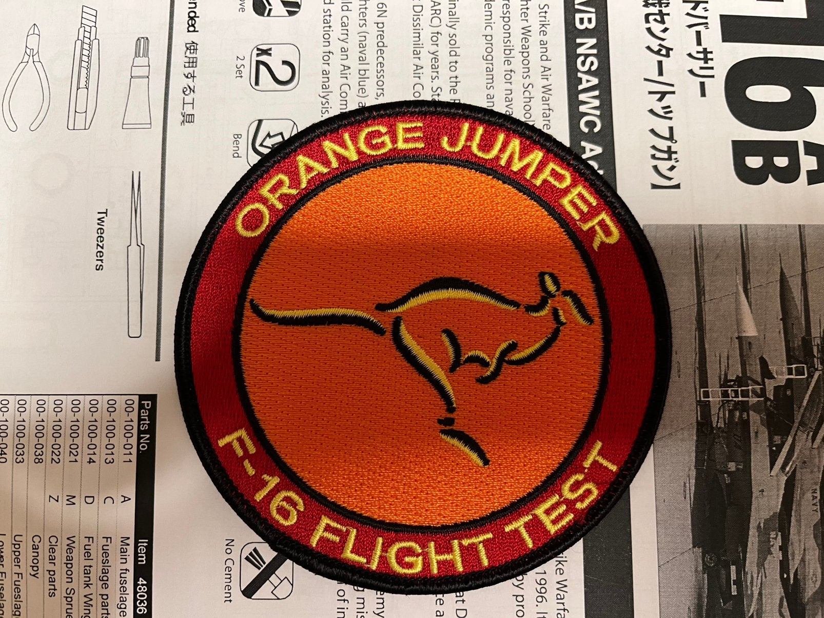 F-16 Klu Orange Jumper Kinetic 1/48, Ophalen of Verzenden, Zo goed als nieuw, Groter dan 1:72, Overige merken
