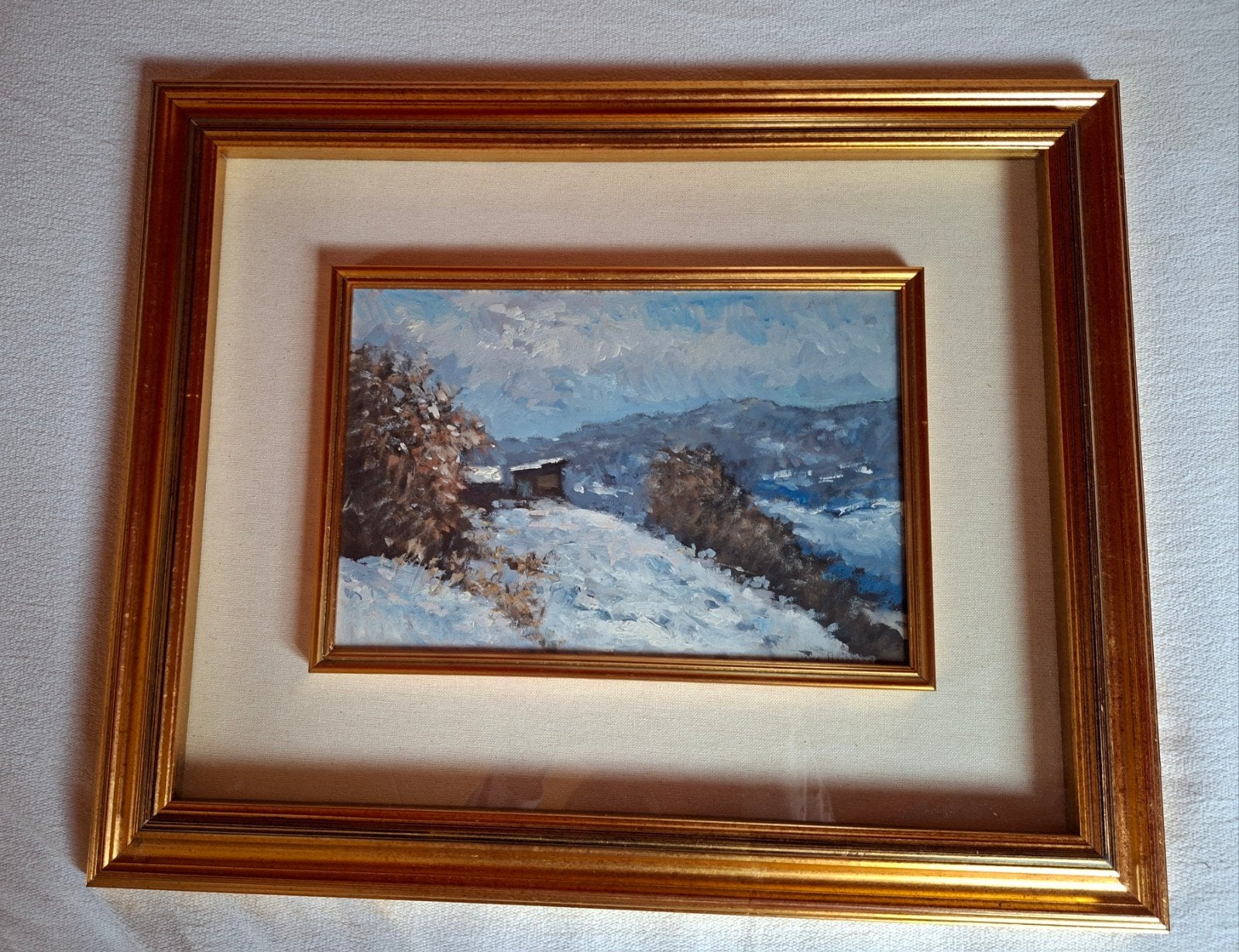 Olieverfschilderij 'In Val di Susa' - Dino Alberti, Ophalen