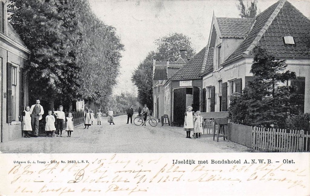 703-317-023 Ijseldijk met Bondshotel ANWB Olst, Verzamelen, Verzenden, Voor 1920, Overijssel