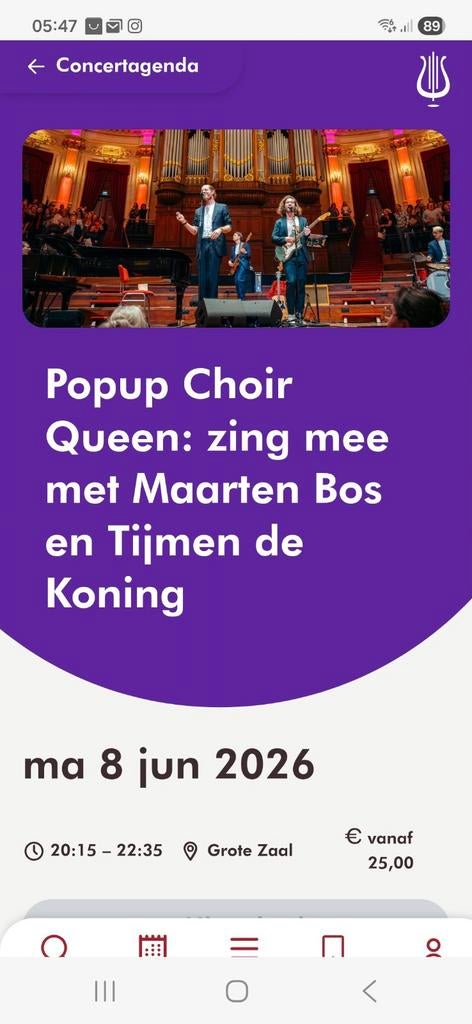 Pop up koor Queen meezingen, Tickets en Kaartjes, Eén persoon