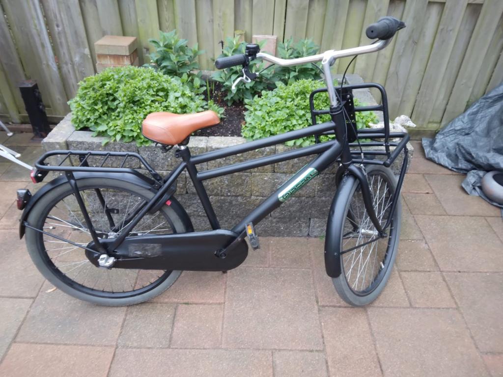 Popal Jongensfiets 24 inch, 3 versnellingen, transportrek, Terugtraprem, Gebruikt, Versnellingen, Minder dan 49 cm