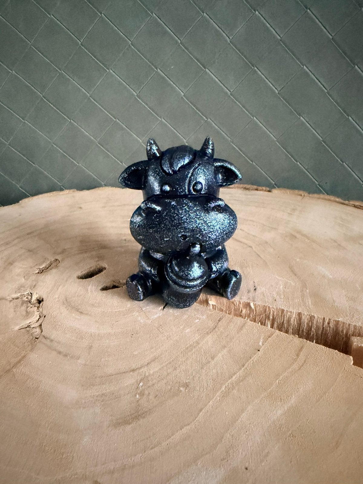 Koetje met fles. Handmade, Ophalen of Verzenden, Nieuw