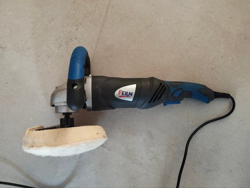 Ferm FCP-180K Polijstmachine met nieuwe polijstset, Ophalen of Verzenden, Zo goed als nieuw, 1000 watt of meer, Overige typen