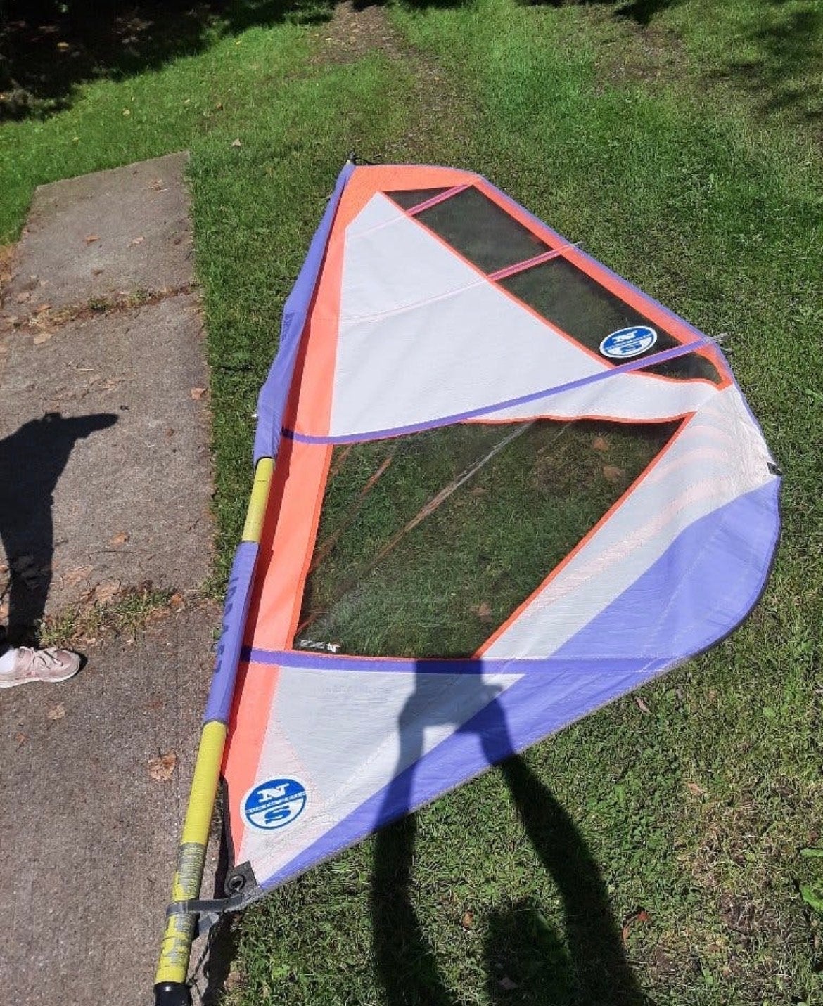 5.7 North Sails windsurfzeil - 4.45m luff, 1.75m boom, Ophalen, Gebruikt, 3.5 tot 5 m², North Sails