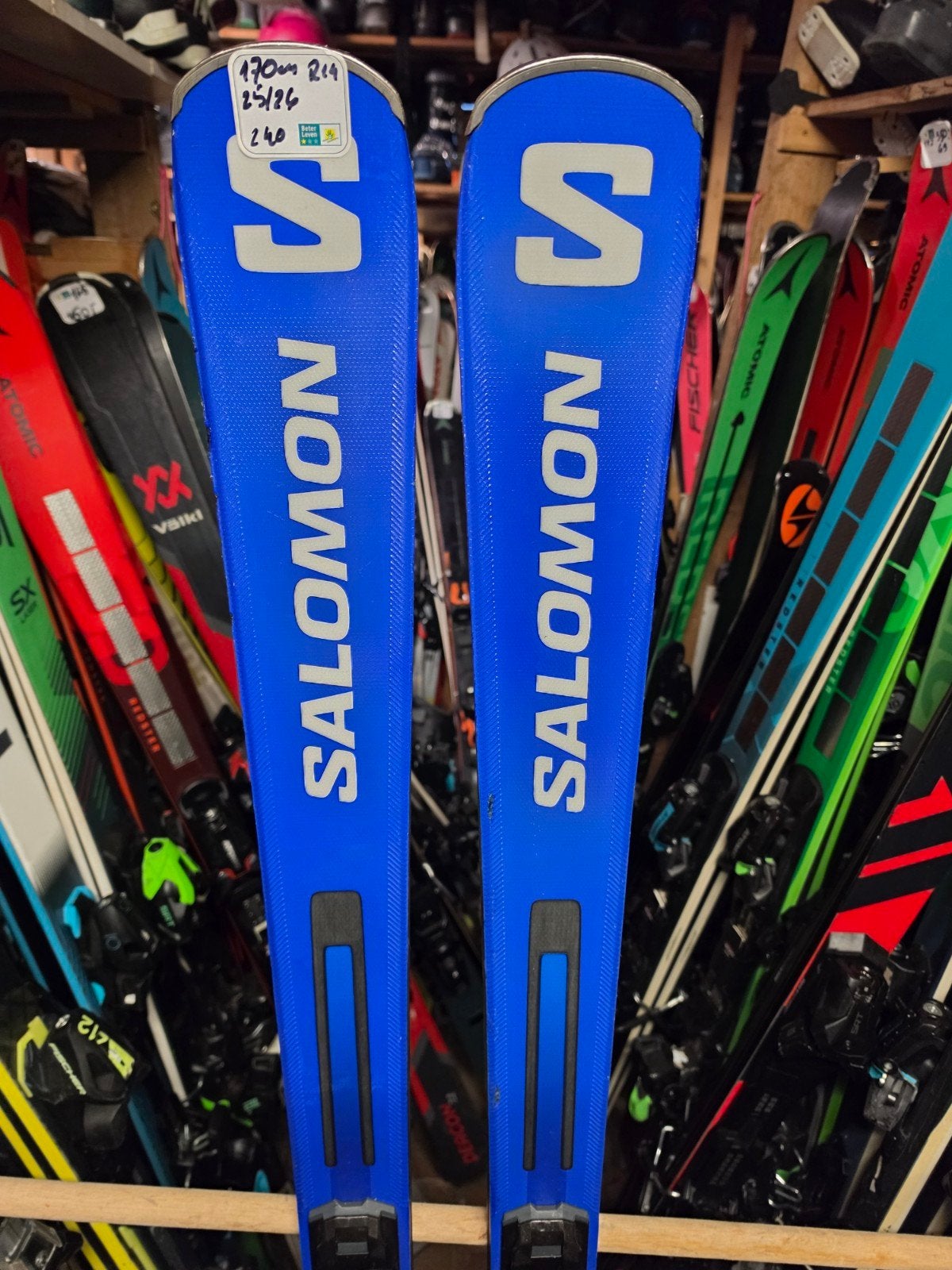 170cm SALOMON s race 08 gevorderd all roud top ski, 160 tot 180 cm, Zo goed als nieuw, Carve, Skiën