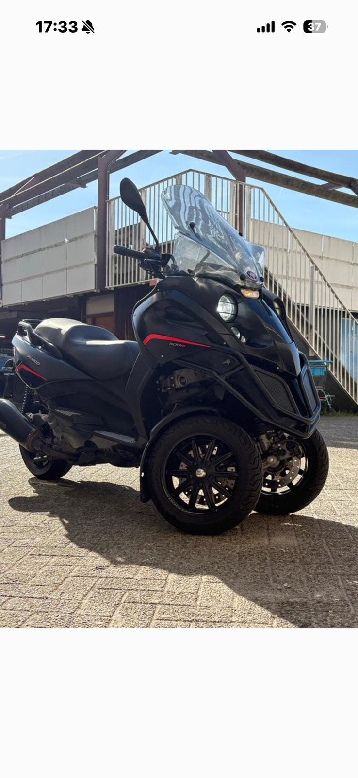 Gilera fuoco MP3 500 LT 2016 met tracker, alarm en 2 helmen, Voorwielaandrijving, 40 €/maand, 965 kg, 400 kg