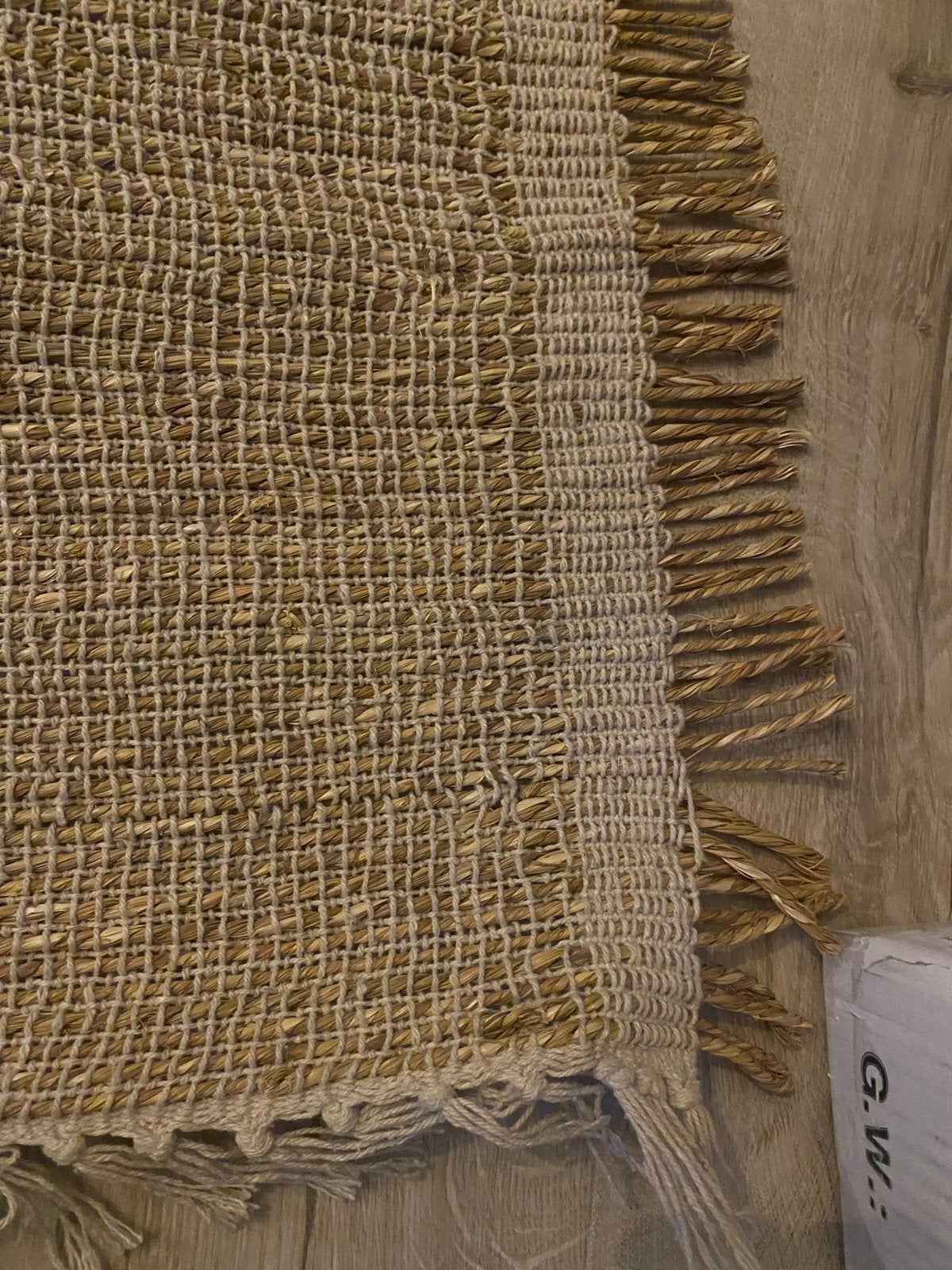 Madam Stoltz Vloerkleed Seagrass Naturel 160x230 cm, Ophalen, Beige, 150 tot 200 cm, 200 cm of meer