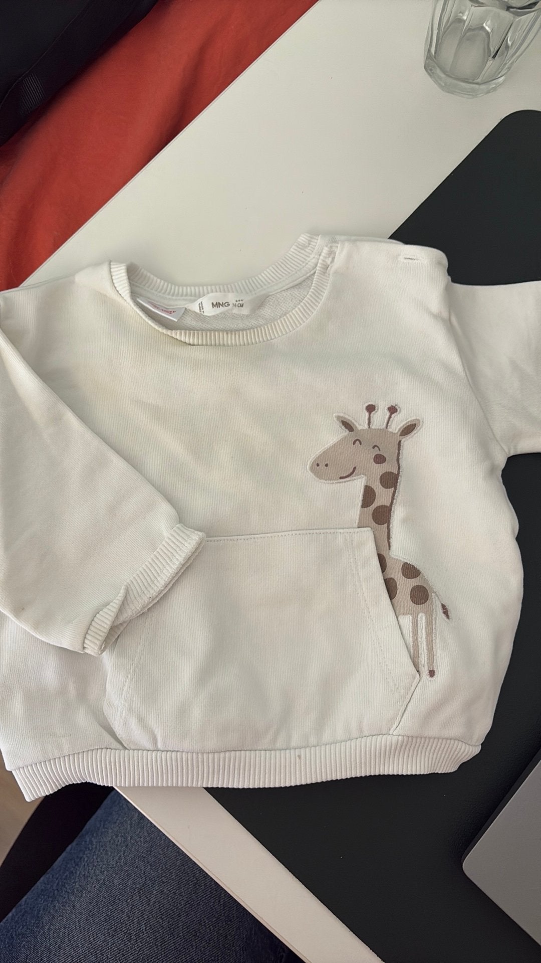 Mango baby trui maat 74, Kinderen en Baby's, Babykleding | Maat 74, Ophalen of Verzenden, Zo goed als nieuw, Meisje, Truitje of Vestje