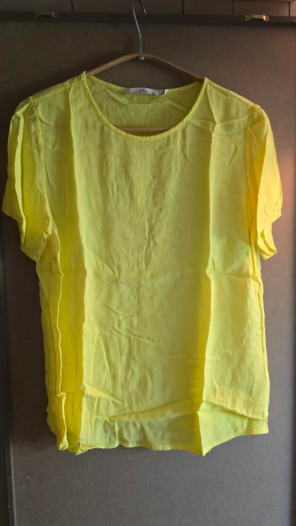 Aaiko viscose top t shirt maat m geel, Maat 38/40 (M), Aaiko, Geel, Ophalen of Verzenden