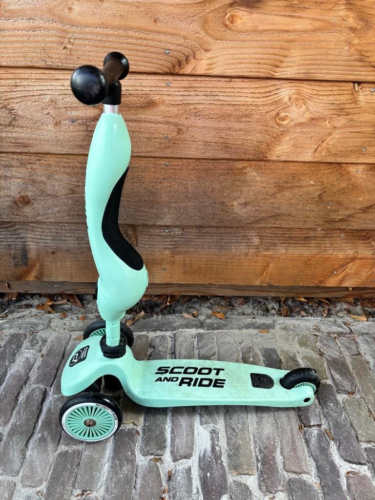 Scoot & Ride Highwaykick 1 - Mintgroen Step/Loopfiets, Ophalen, Gebruikt, Gewone step