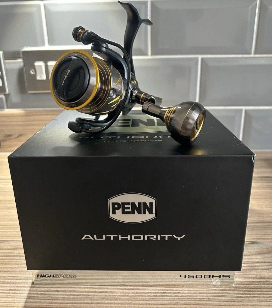 PENN Authority 4500HS – spinningmolen zeevissen, Ophalen of Verzenden, Zo goed als nieuw, Molen