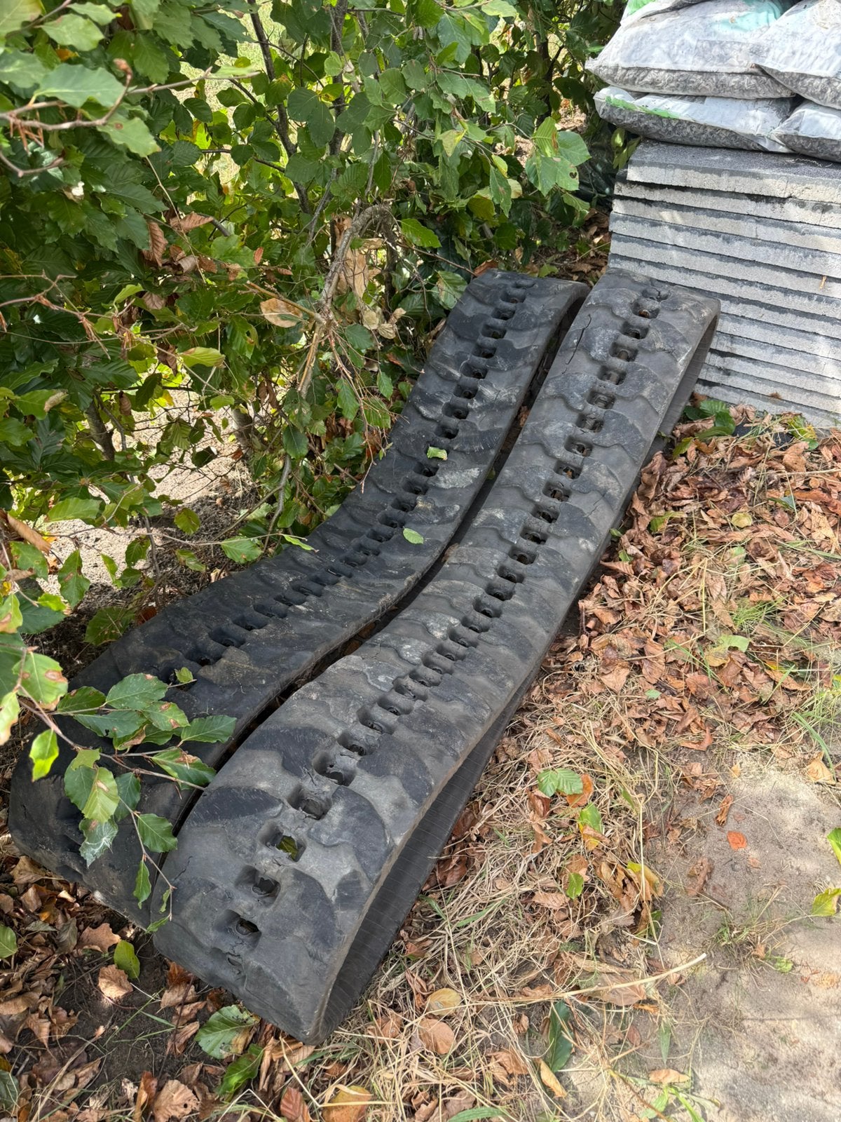 Set rupsen minikraan 230x48x70 2 tonner graafmachine, Ophalen of Verzenden, Zo goed als nieuw, Minder dan 100 cm