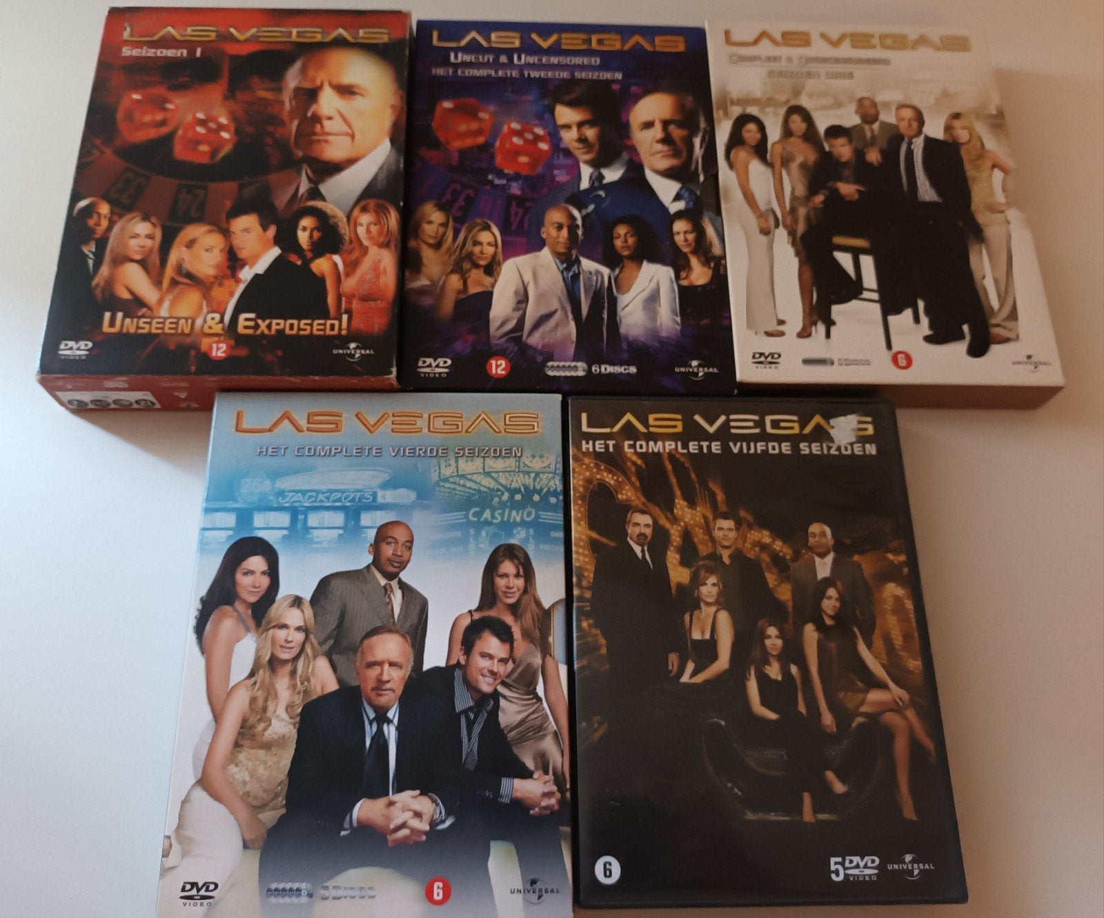 dvd complete reeks Las Vegas, Alle leeftijden, Verzenden, Zo goed als nieuw