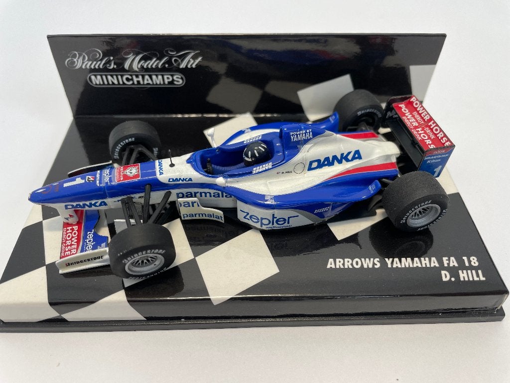 Arrows Yamaha FA18 D. Hill 1997, Ophalen of Verzenden, Zo goed als nieuw, Auto, MiniChamps