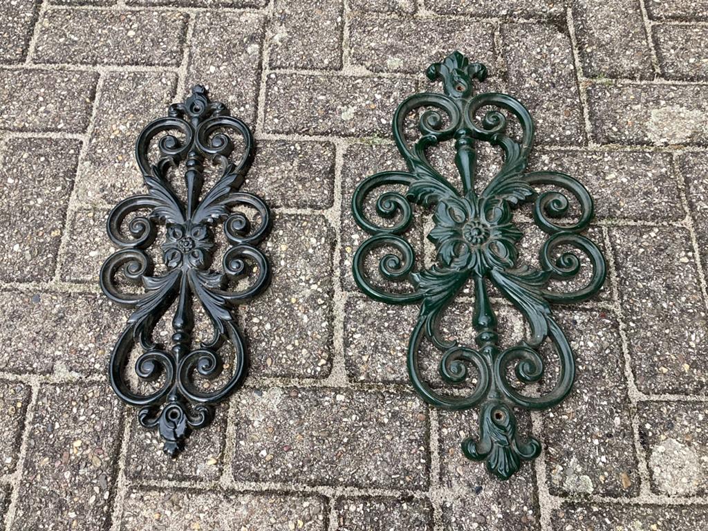 2 muurankers gietijzer afm.zie omschrijving, Ophalen of Verzenden