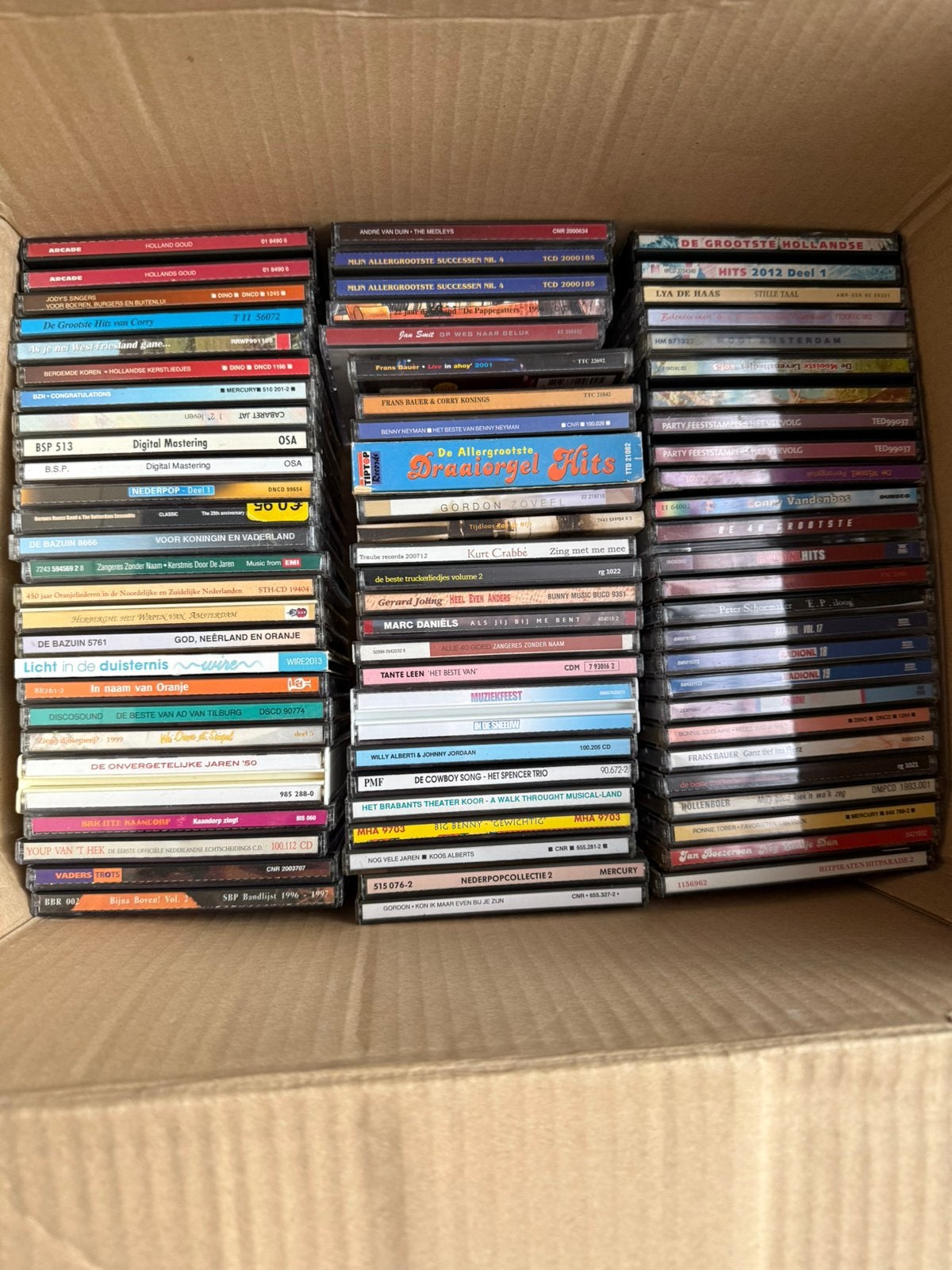 Partij collectie verzameling Nederlands 150 CDs, Cd's en Dvd's, Ophalen of Verzenden, Zo goed als nieuw, Levenslied of Smartlap