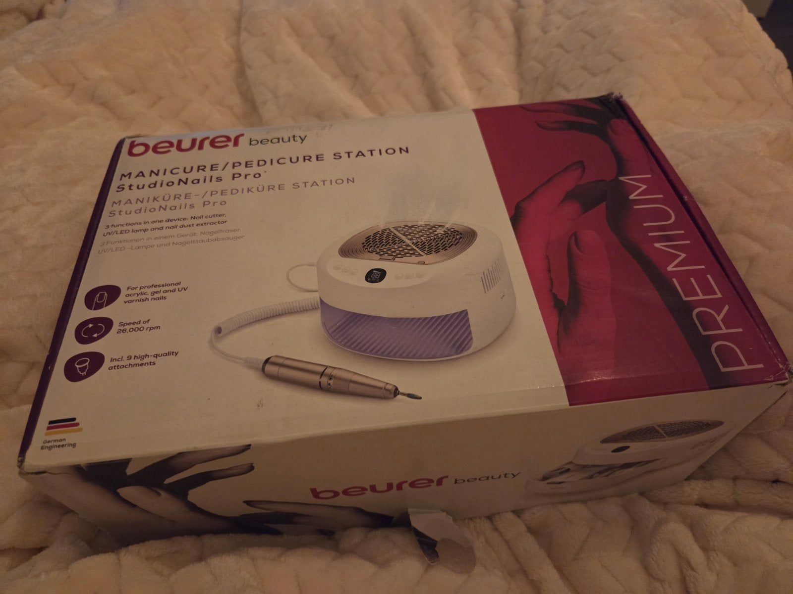 Beurer MP200 Nagelfrees  StudioNails Pro - Zo goed als nieuw, Ophalen of Verzenden, Gebruikt, Hand- en Voetverzorging