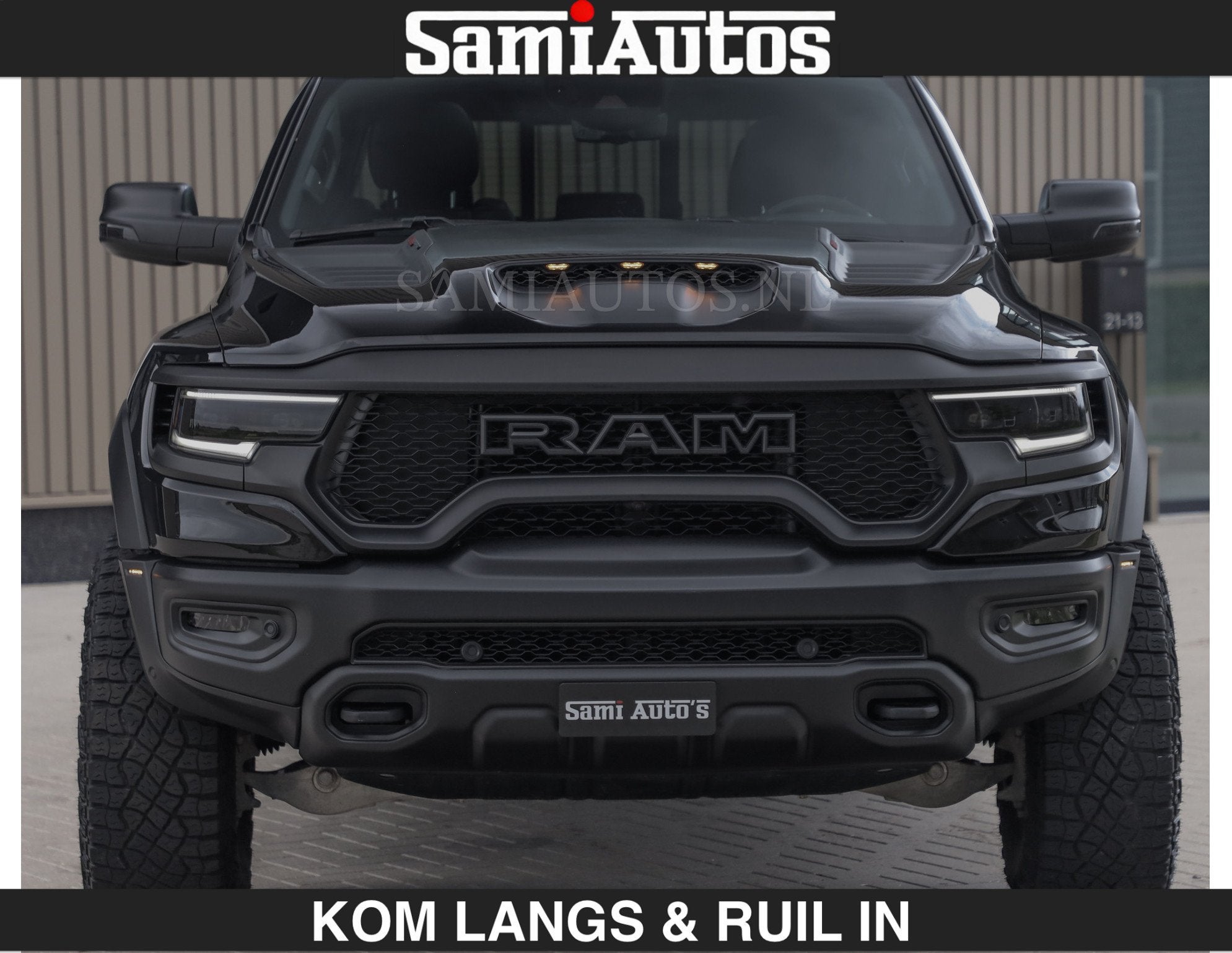 Dodge Ram TRX BLACK OPS HELLCAT | 6.2 V8 712PK SUPERCHARGER, Auto's, Automaat, Gebruikt, Met garantie (alle), Zwart