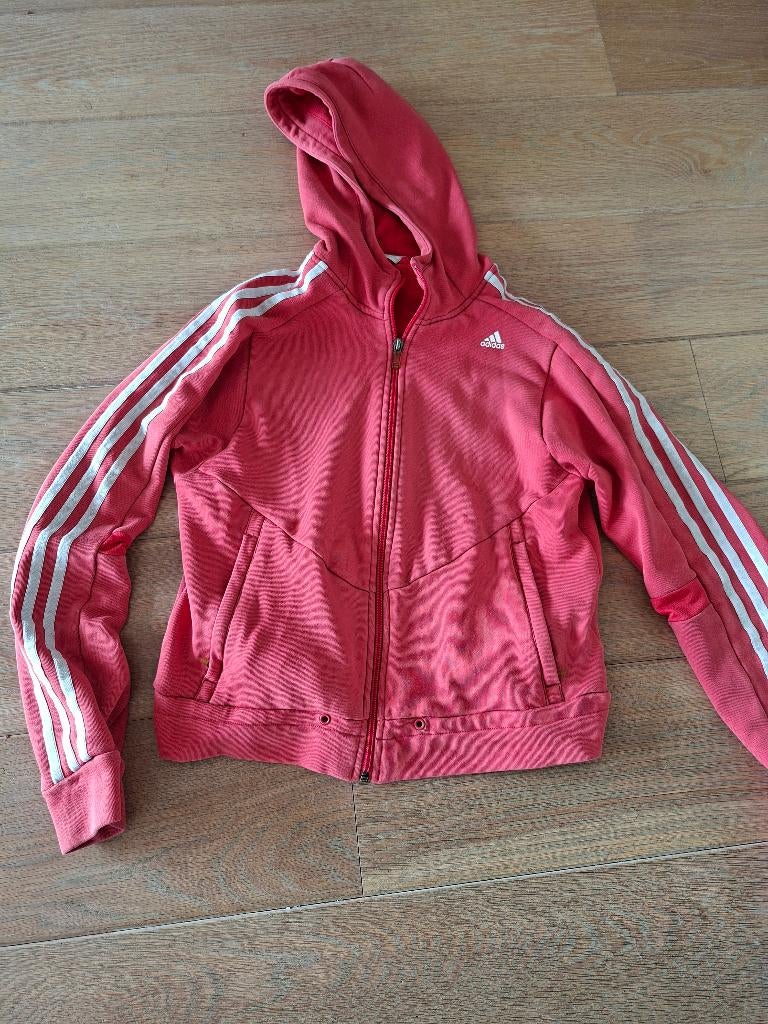 Adidas (dames)sweatshirt met capuchon, Ophalen of Verzenden, Adidas, Roze, Gedragen