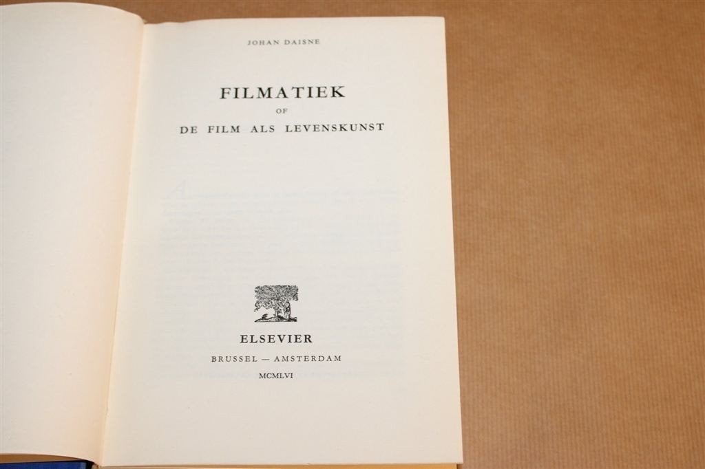 Filmatiek — Film Als Levenskunst & Theorie [1956], Ophalen of Verzenden, Gelezen