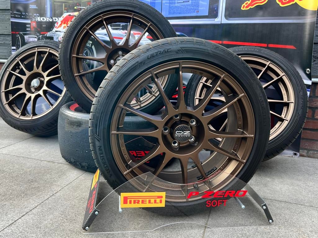 OZ Racing ULTRALEGGERA MAT BRONZE 17” 5x100 bijna Nieuwstaat, Ophalen, 17 inch, Zomerbanden