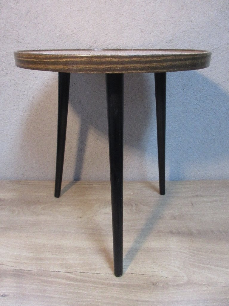 Vintage formica tafel bijzettafel Vaza Roden plantentafel, Ophalen of Verzenden, Huis en Inrichting