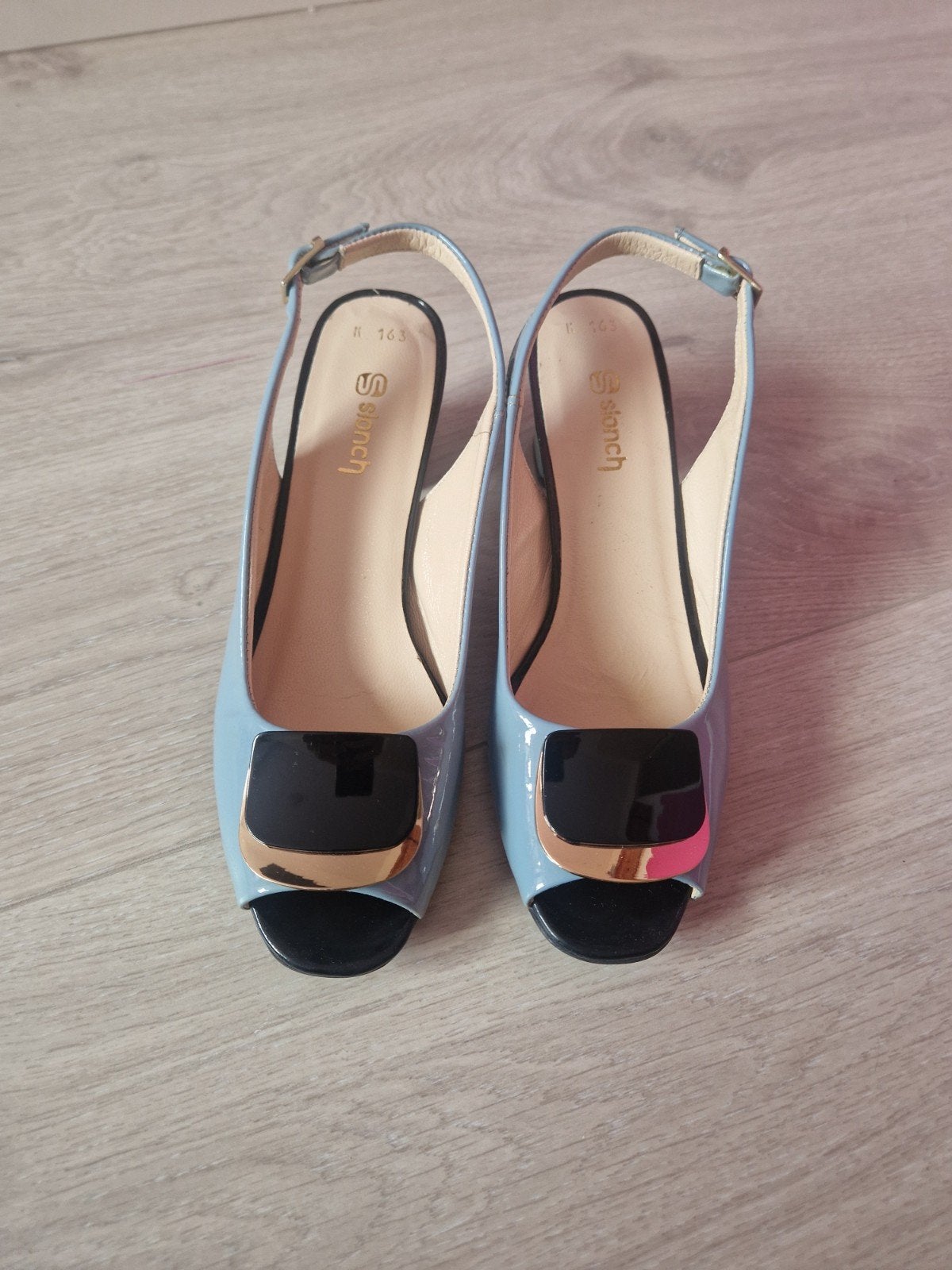 hakken, Ophalen, Schoenen met lage hakken, Blauw, Zo goed als nieuw