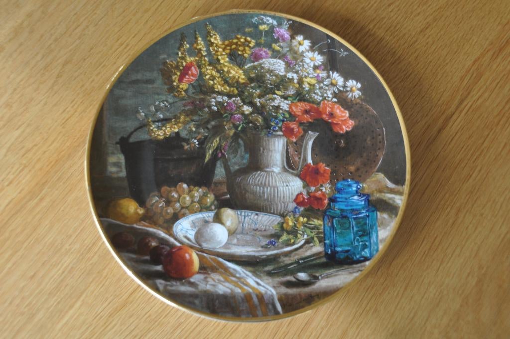 Bord "Ochtend Stilleven" van Kees van de Berg 21 cm, Ophalen of Verzenden