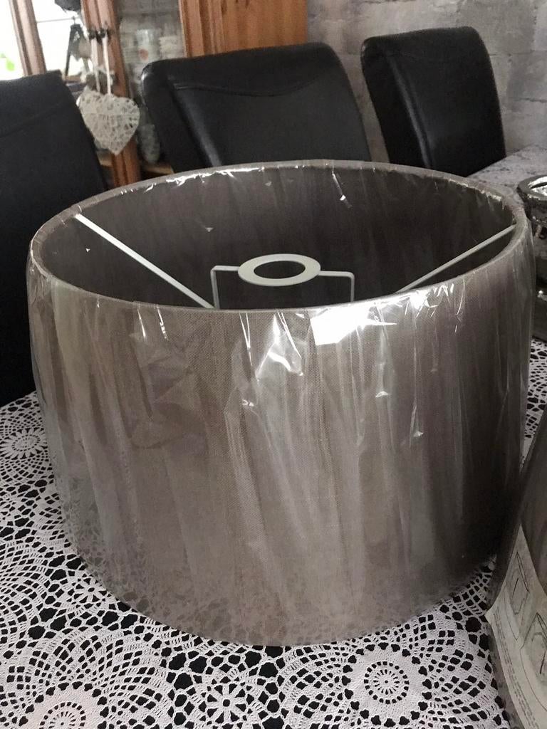Lamp kleur taupe, Ophalen of Verzenden, Nieuw, Rond
