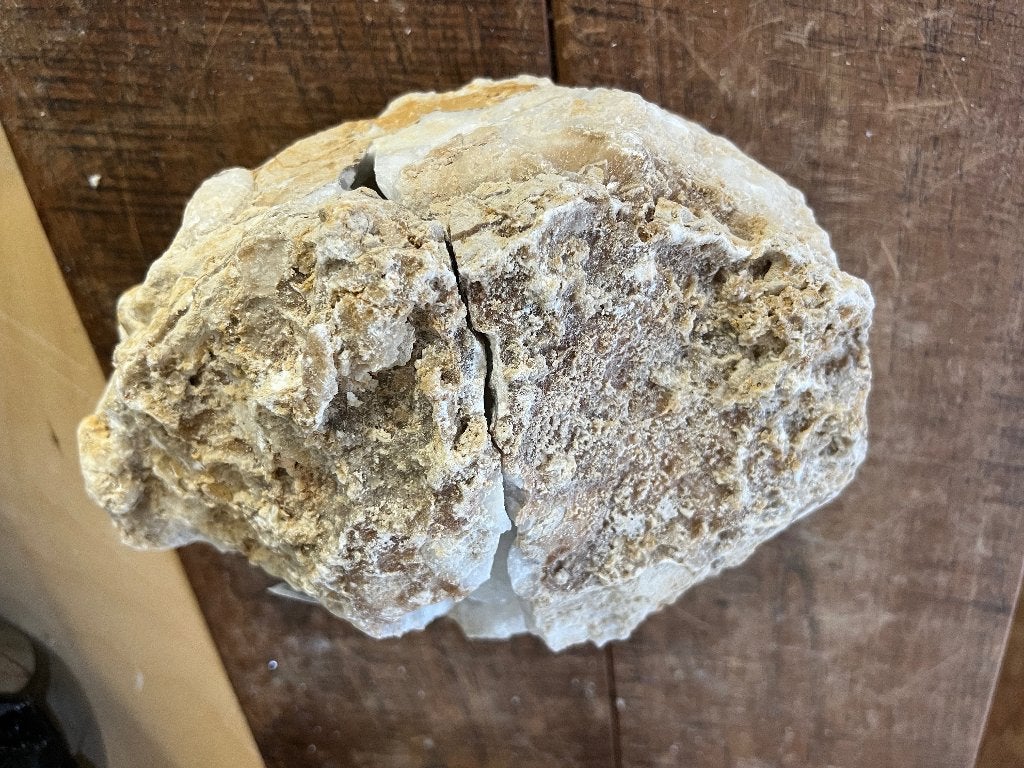 Bergkristal geode (10) van 7,2 kg! Erg mooi stuk, Ophalen of Verzenden, Mineraal