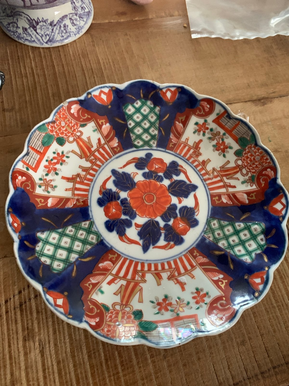 Antiek Imari Porseleinen Schotel - Handgeschilderd, Ophalen of Verzenden