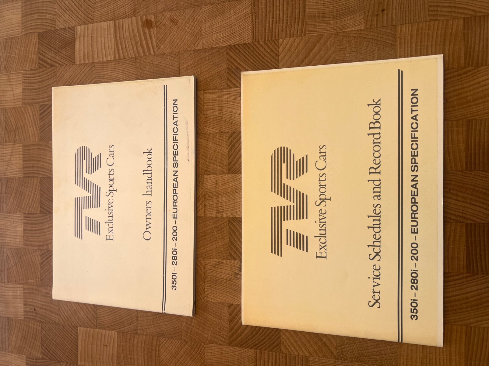 TVR Tasmin, 200, 280i, 350i owner manual, service log kopie, Ophalen of Verzenden