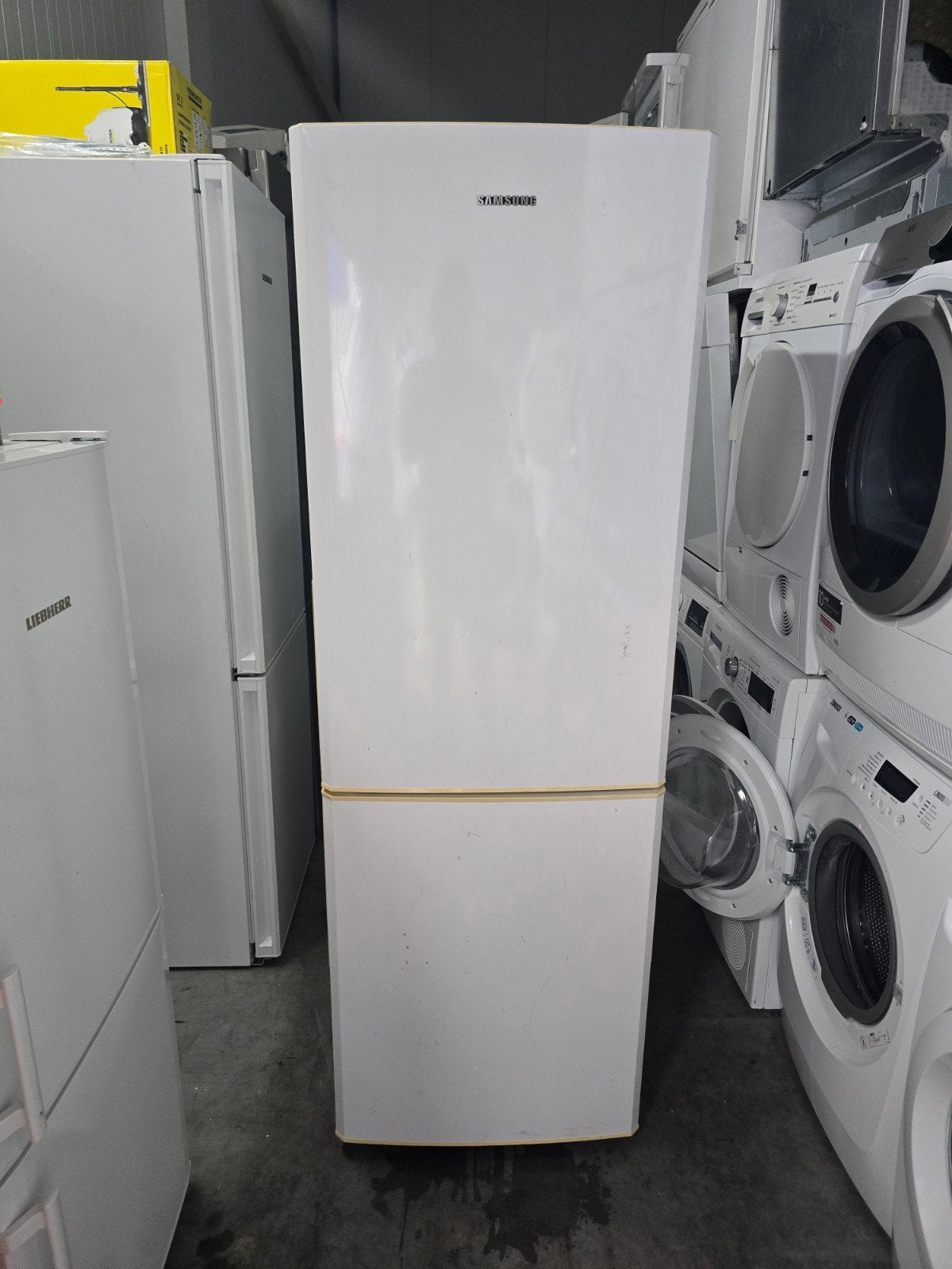 Koopje! Ruime Samsung No-Frost koelvriescombinatie! Witgood✅, Samsung, 200 liter of meer, 60 cm of meer, Met aparte vriezer