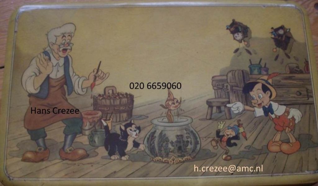 gezocht oud antiek Disney Pinocchio blik doos 1939 1940 1950, Verzamelen, Blikken, Ophalen of Verzenden, Gebruikt, Koek(jes), Overige merken