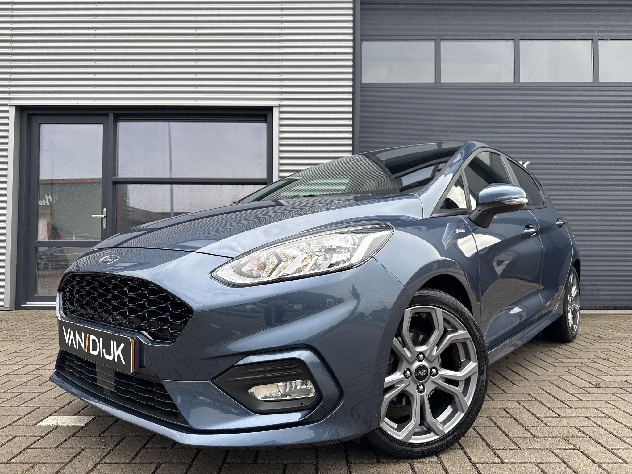 Ford Fiesta 1.0 EcoBoost ST-Line Navigatie Apple CarPl, Auto's, Ford, Gebruikt, 580 kg, Blauw, 49 €/maand