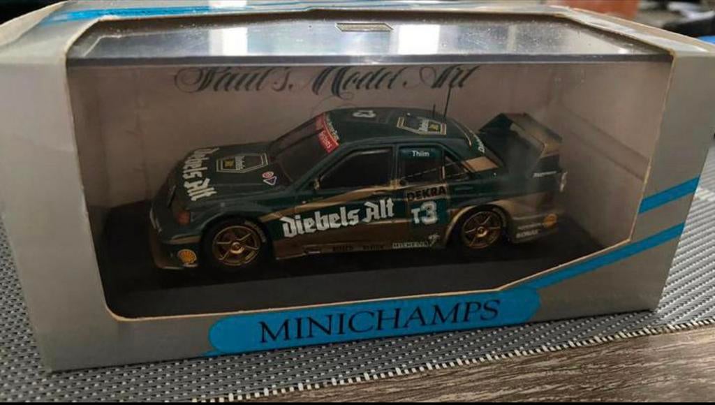 Minichamps 1:43 Mercedes 190 EVO 2 diebels alt vaste prijs, Ophalen of Verzenden, Nieuw, Auto, MiniChamps