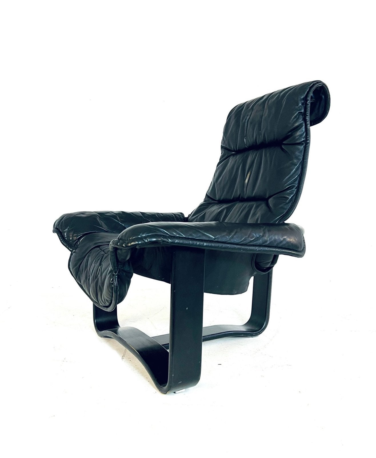 Vintage ‘Manta’ fauteuil, Ingmar Relling ‘70, Westnofa, Westnofa, Vintage retro buisframe design rotan webbing papercord deens