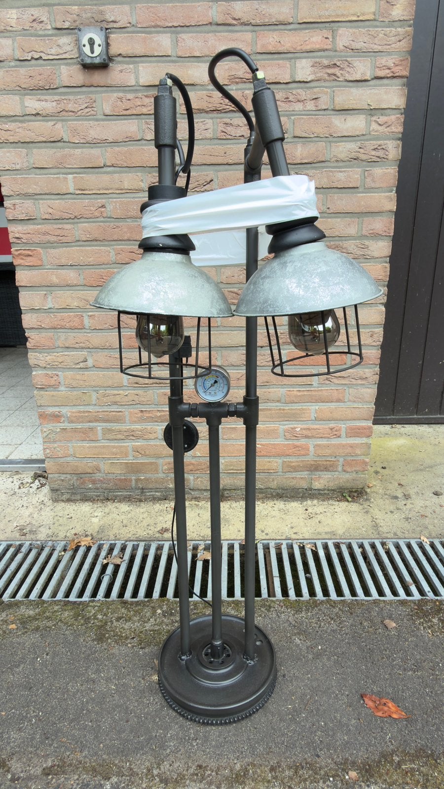 Gietijzeren lamp, Ophalen, Staande lamp, 50 tot 250 watt, IJzer