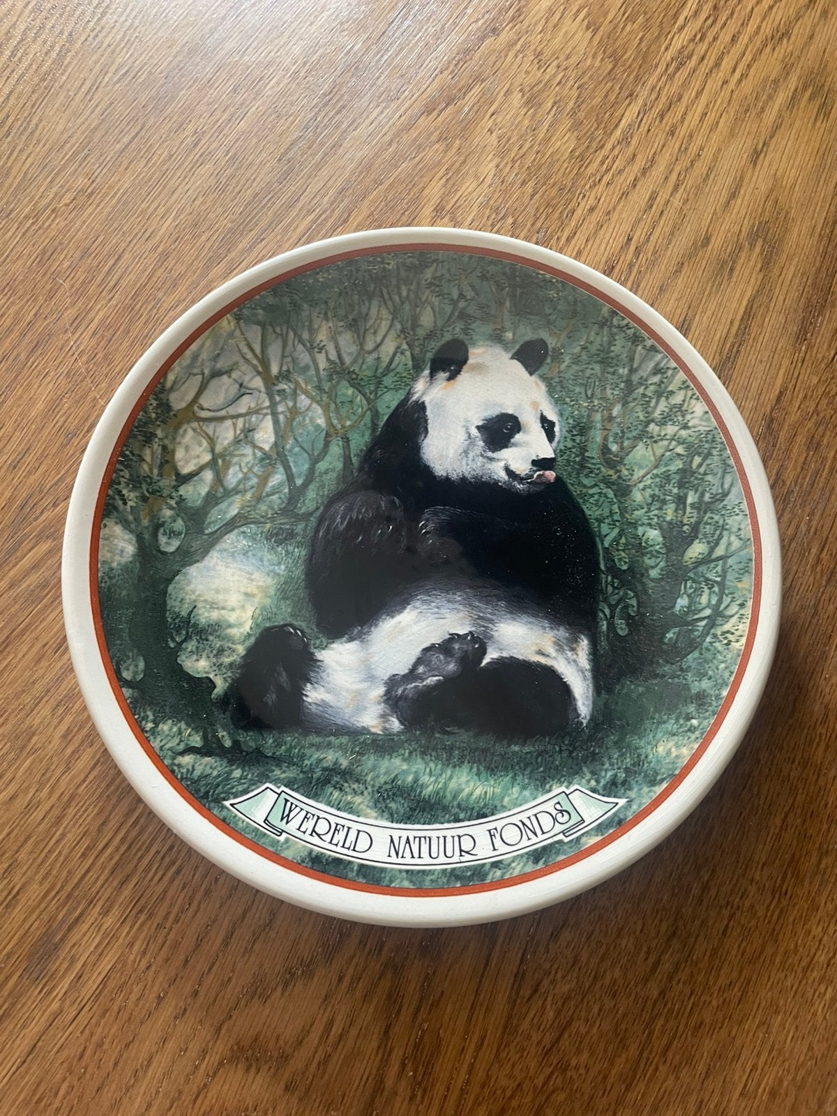 Wereld Natuur Fonds bordje Panda, Ophalen of Verzenden