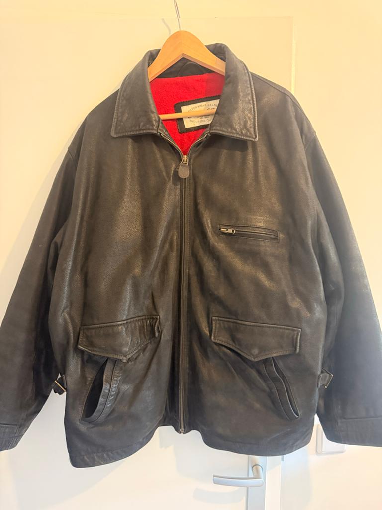 Leren jas van Silver Valley, maat 56 (XL), Kleding | Heren, Ophalen of Verzenden, Gedragen, Maat 56/58 (XL), Zwart