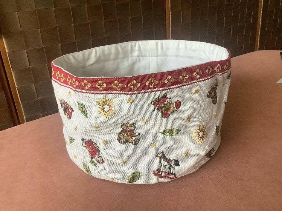 Villeroy & Boch Kerstmand / Stoffen Broodmand Gobelin, Ophalen, Textiel, Zo goed als nieuw, Overige stijlen