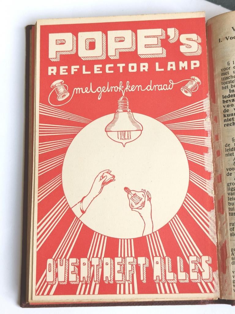 1914, DEUTZ, POPE, PHILIPS, OSRAM, AGENDA, BOEKENLEGGER, Verzamelen, Merken en Reclamevoorwerpen, Ophalen of Verzenden, Gebruikt